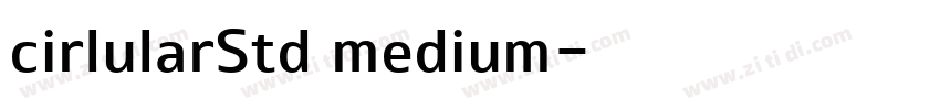 cirlularStd medium字体转换